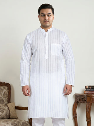 Men's Cotton Striped Kurta