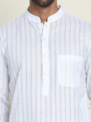 Men's Cotton Striped Kurta