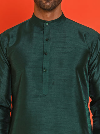 Solid Dupion Silk Kurtas for Men