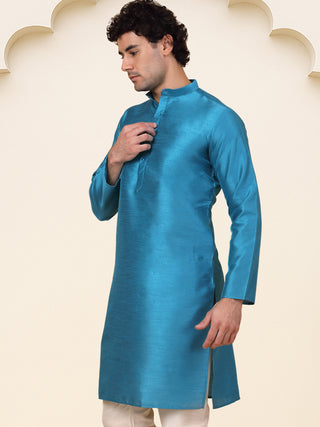 Premium Peacock Silk Kurtas