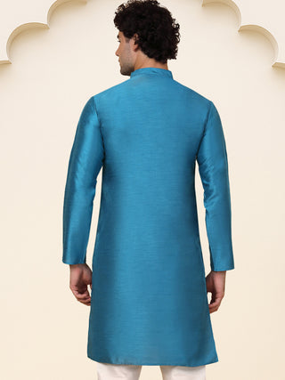 Premium Peacock Silk Kurtas