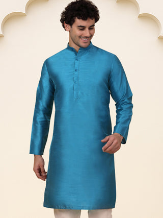 Premium Peacock Silk Kurtas