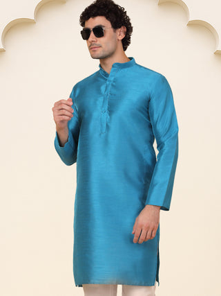 Premium Peacock Silk Kurtas