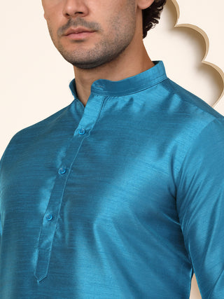 Premium Peacock Silk Kurtas