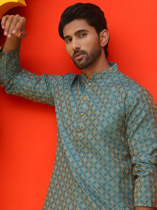 Jacquard Silk Straight Kurtas