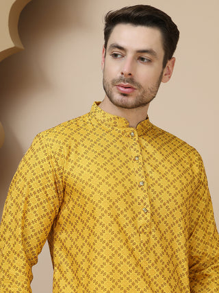 Jacquard Silk Straight Kurtas
