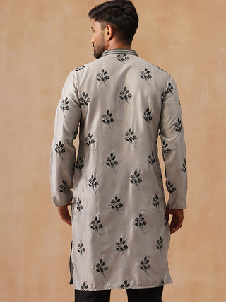 Chikankari Embroidered Kurta For Men