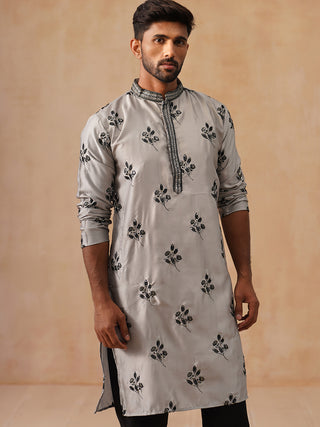 Chikankari Embroidered Kurta For Men