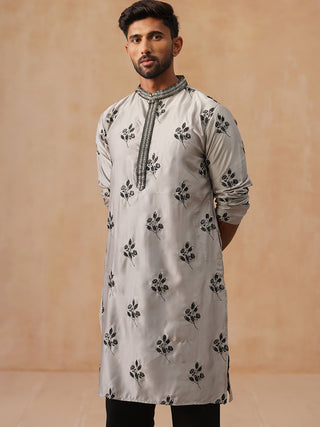 Chikankari Embroidered Kurta For Men