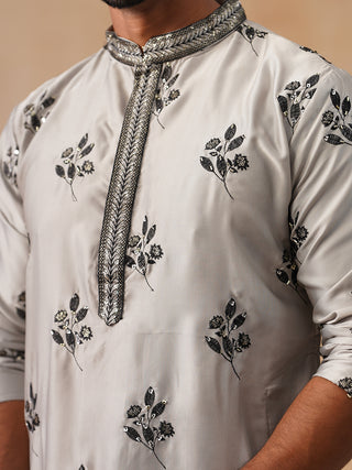 Chikankari Embroidered Kurta For Men