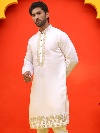 Embroidered Chikankari Kurtas For Men