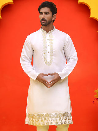 Embroidered Chikankari Kurtas For Men