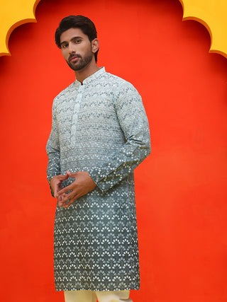 Ombre Printed & Embroidered Kurtas