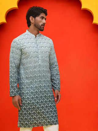 Ombre Printed & Embroidered Kurtas