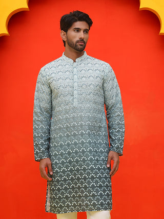 Ombre Printed & Embroidered Kurtas