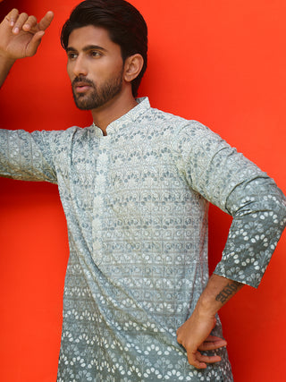Ombre Printed & Embroidered Kurtas