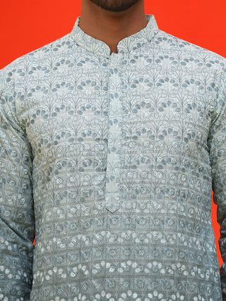 Ombre Printed & Embroidered Kurtas