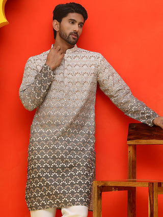 Ombre Printed & Embroidered Kurtas