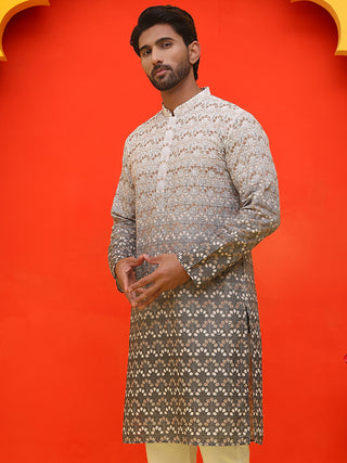 Ombre Printed & Embroidered Kurtas