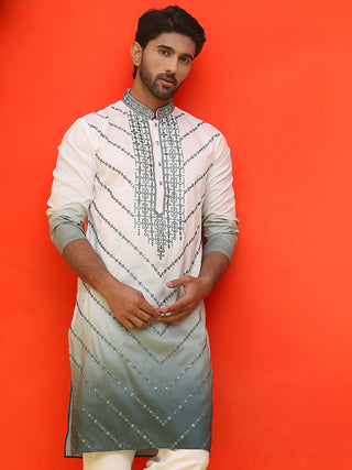 Ombre Printed & Embroidered Kurtas