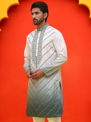 Ombre Printed & Embroidered Kurtas