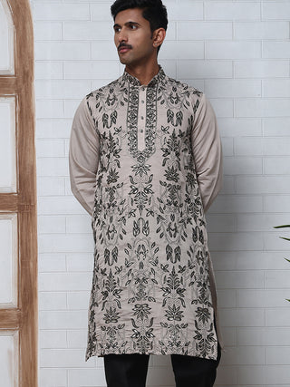 Embroidered & Sequins Kurta For Men
