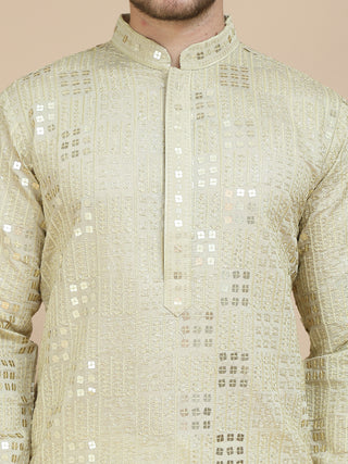 Embroidered & Sequins Kurtas For Men