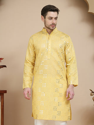 Embroidered & Sequins Kurtas For Men