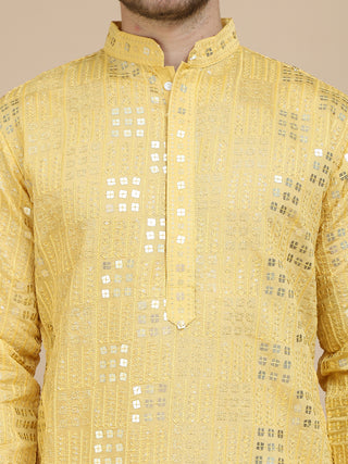 Embroidered & Sequins Kurtas For Men