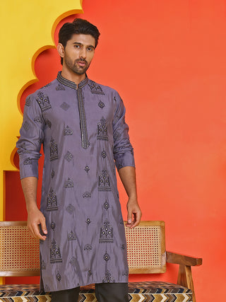 Embroidered Silk Blend Kurtas