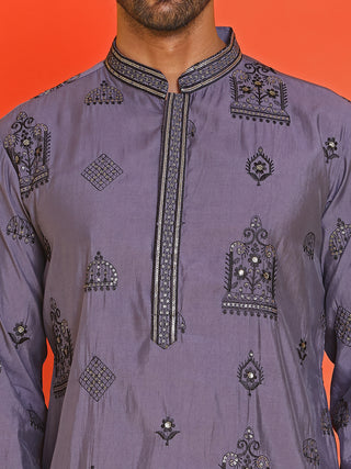 Embroidered Silk Blend Kurtas