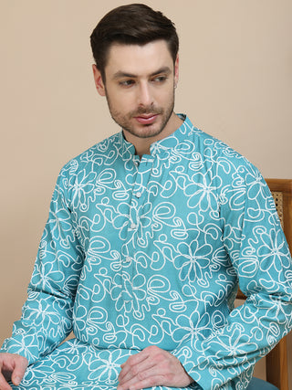 Floral Printed Kurtas for Men