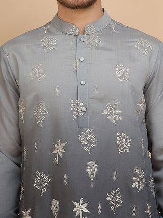 Woven Design Short Kurta for Men
