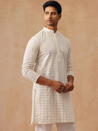 Men’s Ethnic Cotton Embroidered Kurta