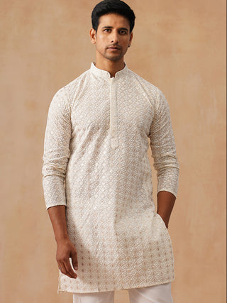 Men’s Ethnic Cotton Embroidered Kurta