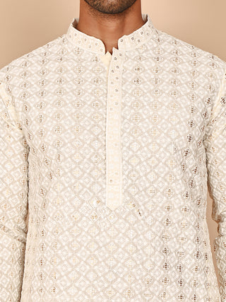Men’s Ethnic Cotton Embroidered Kurtas