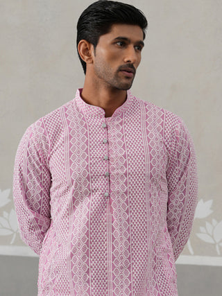 Embroidered Cotton Kurta