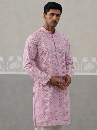 Embroidered Cotton Kurta