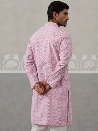 Embroidered Cotton Kurta