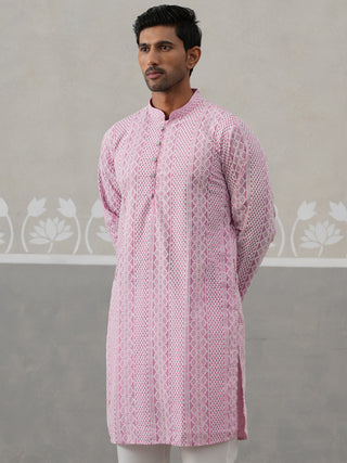 Embroidered Cotton Kurta