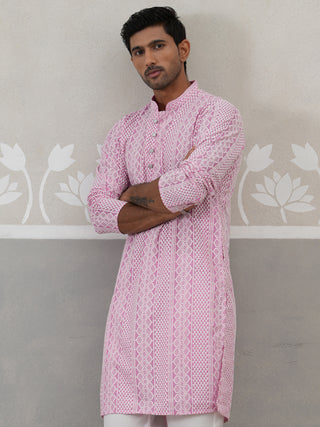 Embroidered Cotton Kurta