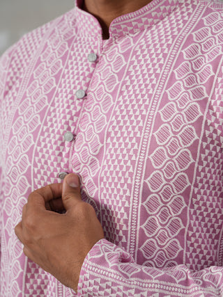 Embroidered Cotton Kurta