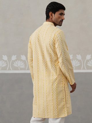 Embroidered Cotton Kurta