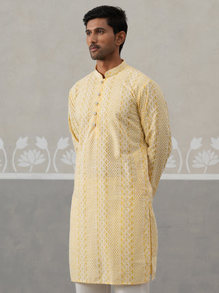 Embroidered Cotton Kurta