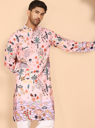 Multicolor Printed Kurtas with Artistic Design