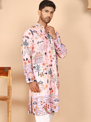 Multicolor Printed Kurtas with Artistic Design