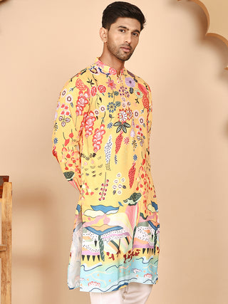 Multicolor Printed Kurtas with Artistic Design