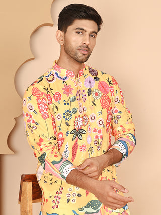 Multicolor Printed Kurtas with Artistic Design