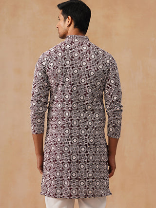 Classic Geometric Embroidered Kurtas