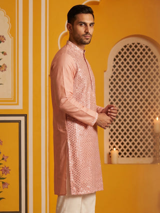 Embroidered Mirror Work Kurta